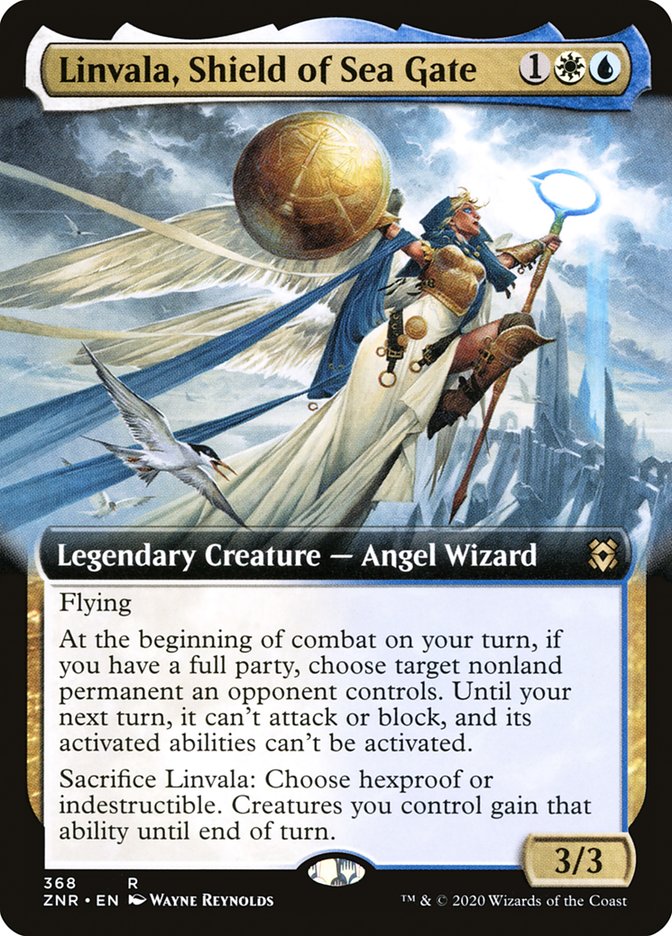 Linvala, Shield of Sea Gate (Extended Art) [Zendikar Rising] | RetroPlay Games