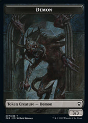 Treasure // Demon Double-sided Token [Commander Legends: Battle for Baldur's Gate Tokens] | RetroPlay Games