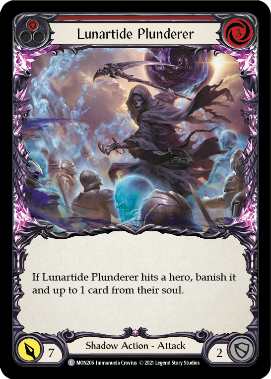 Lunartide Plunderer (Red) [MON206-RF] (Monarch)  1st Edition Rainbow Foil | RetroPlay Games