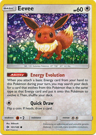 Eevee (101/149) (General Mills Promo) [Sun & Moon: Base Set] | RetroPlay Games