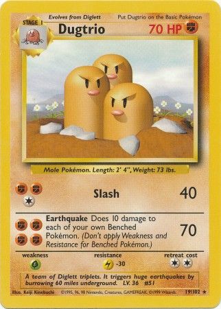 Dugtrio (19/102) [Base Set Unlimited] | RetroPlay Games