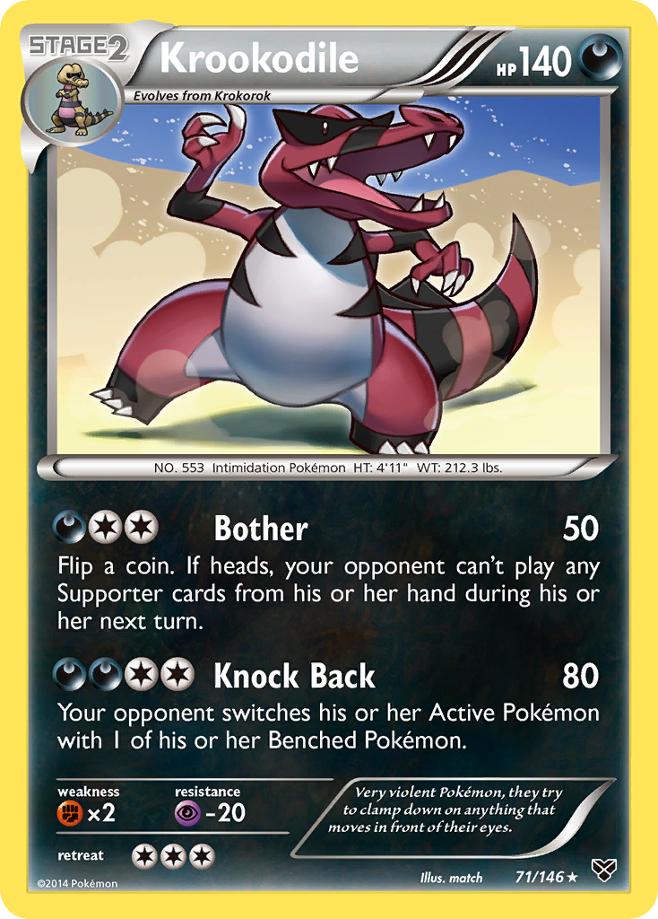 Krookodile (71/146) [XY: Base Set] | RetroPlay Games