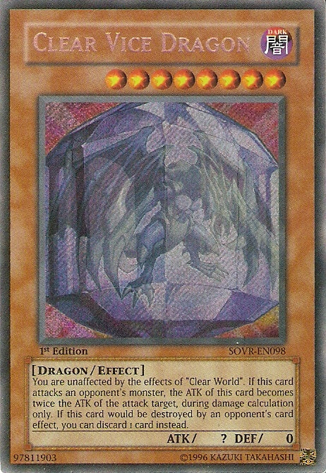 Clear Vice Dragon [SOVR-EN098] Secret Rare | RetroPlay Games