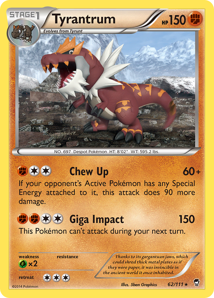 Tyrantrum (62/111) [XY: Furious Fists] | RetroPlay Games