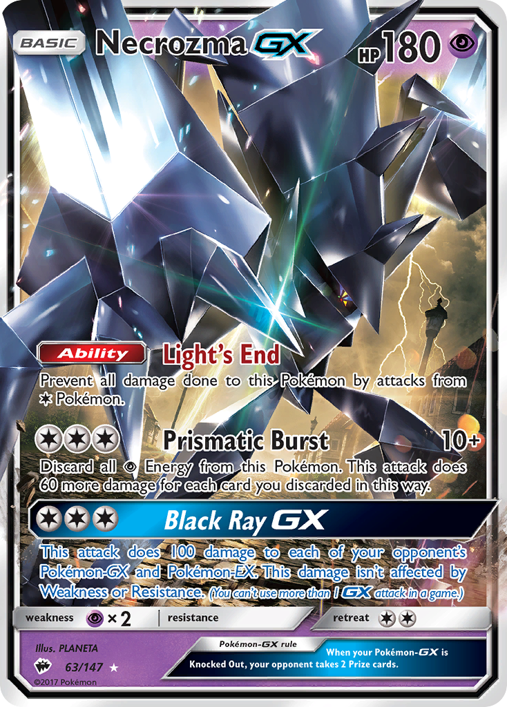 Necrozma GX (63/147) [Sun & Moon: Burning Shadows] | RetroPlay Games