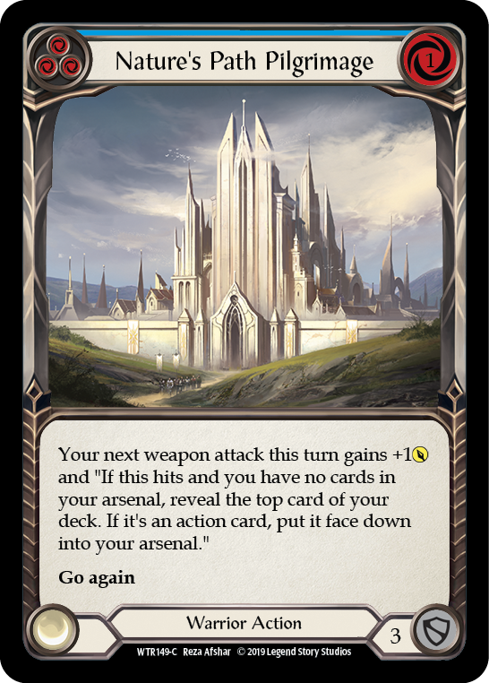 Nature's Path Pilgrimage (Blue) [WTR149-C] (Welcome to Rathe)  Alpha Print Rainbow Foil | RetroPlay Games