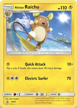 Alolan Raichu (SM65) (Jumbo Card) [Sun & Moon: Black Star Promos] | RetroPlay Games