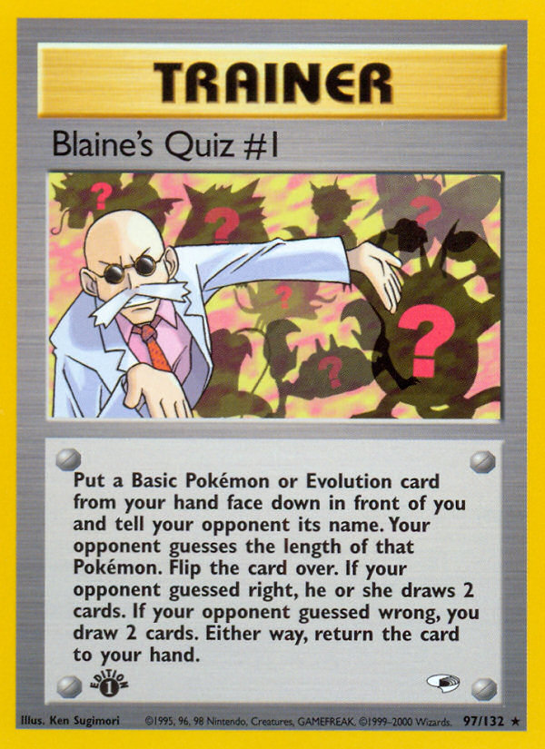 Blaine's Quiz #1 (97/132) [Gym Heroes 1st Edition] | RetroPlay Games