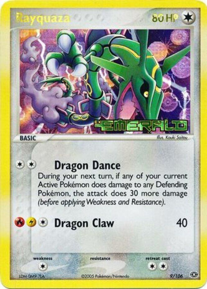 Rayquaza (9/106) (Stamped) [EX: Emerald] | RetroPlay Games