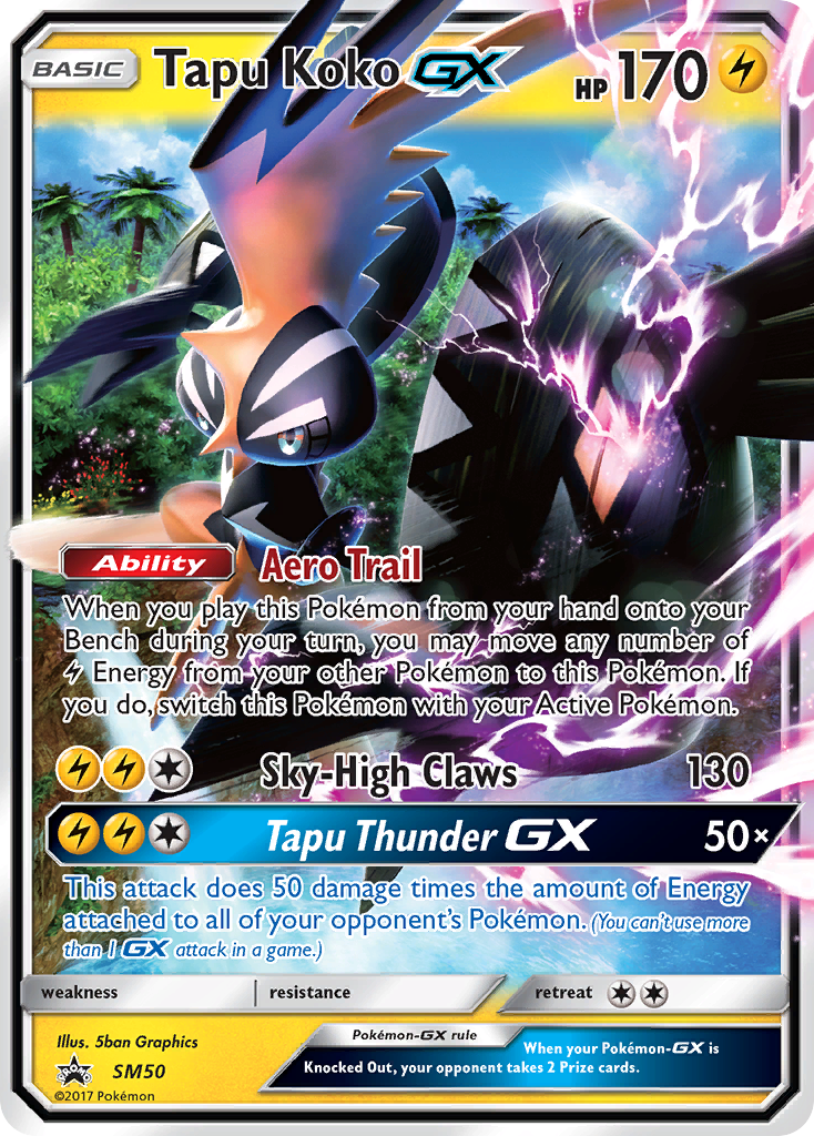 Tapu Koko GX (SM50) [Sun & Moon: Black Star Promos] | RetroPlay Games