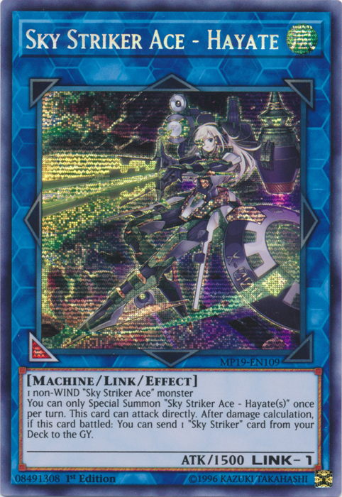 Sky Striker Ace - Hayate [MP19-EN109] Prismatic Secret Rare | RetroPlay Games