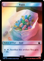 Alien Angel // Food (0057) Double-Sided Token (Surge Foil) [Doctor Who Tokens] | RetroPlay Games