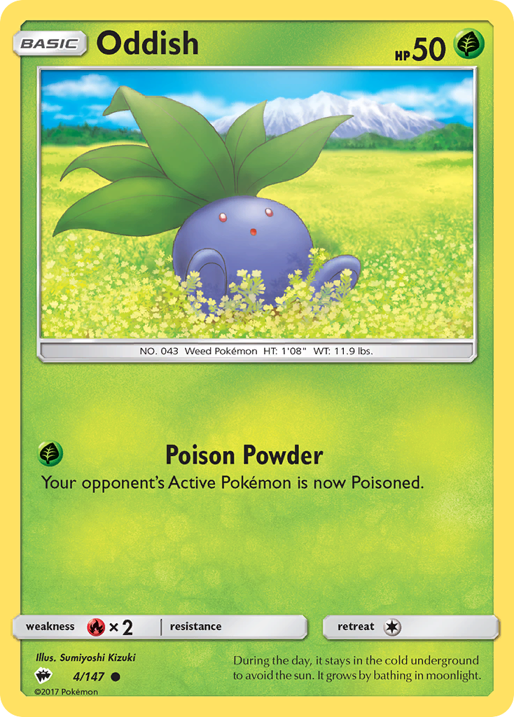 Oddish (4/147) [Sun & Moon: Burning Shadows] | RetroPlay Games