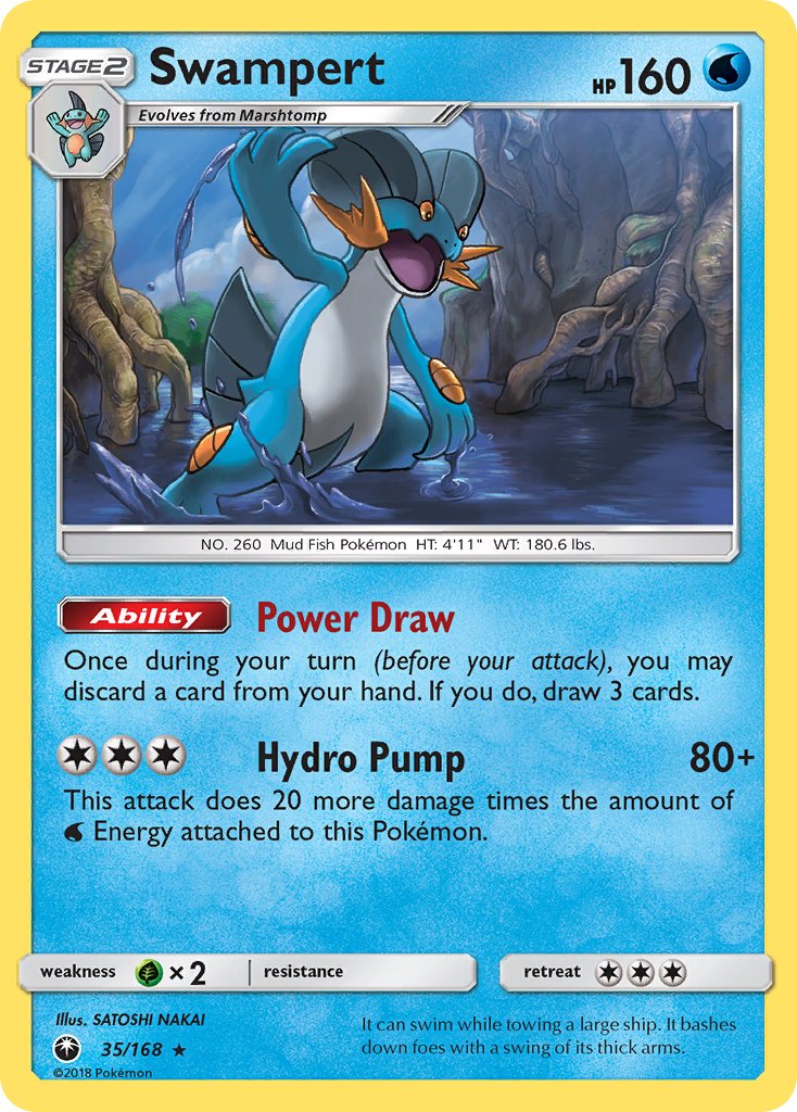 Swampert (35/168) (Theme Deck Exclusive) [Sun & Moon: Celestial Storm] | RetroPlay Games