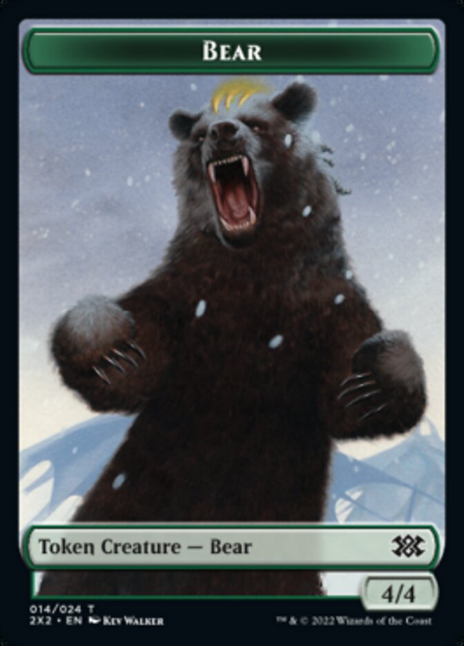 Bear // Monk Double-sided Token [Double Masters 2022 Tokens] | RetroPlay Games