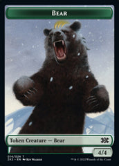 Bear // Phyrexian Golem Double-sided Token [Double Masters 2022 Tokens] | RetroPlay Games