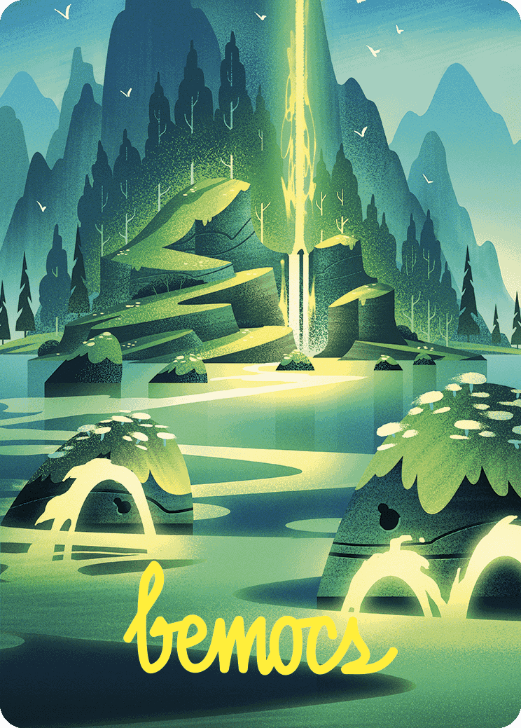 Leyline of Abundance Art Card (Gold-Stamped Signature) [Wilds of Eldraine Art Series] | RetroPlay Games