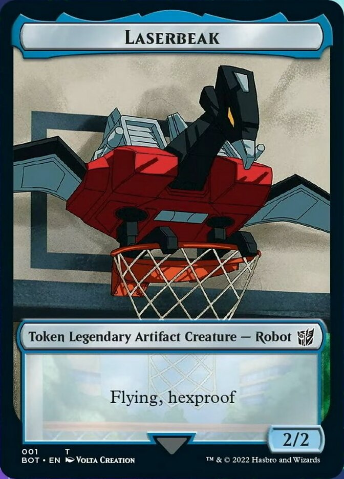 Powerstone // Laserbeak Double-Sided Token [The Brothers' War Tokens] | RetroPlay Games