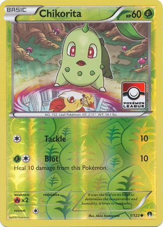 Chikorita (1/122) (League Promo) [XY: BREAKpoint] | RetroPlay Games