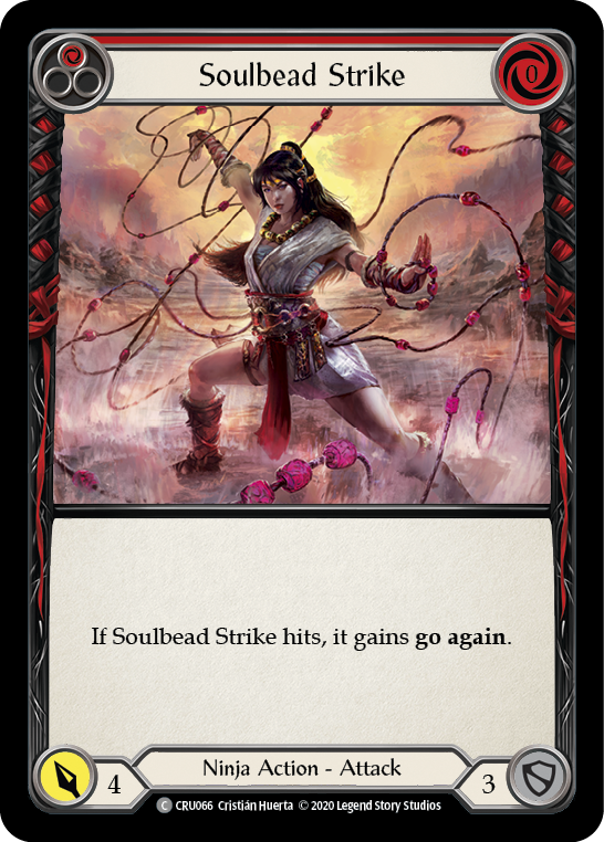 Soulbead Strike (Red) [CRU066] (Crucible of War)  1st Edition Rainbow Foil | RetroPlay Games