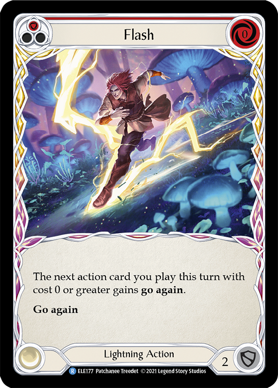 Flash (Red) [ELE177] (Tales of Aria)  1st Edition Rainbow Foil | RetroPlay Games