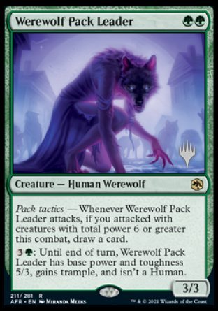 Werewolf Pack Leader (Promo Pack) [Dungeons & Dragons: Adventures in the Forgotten Realms Promos] | RetroPlay Games