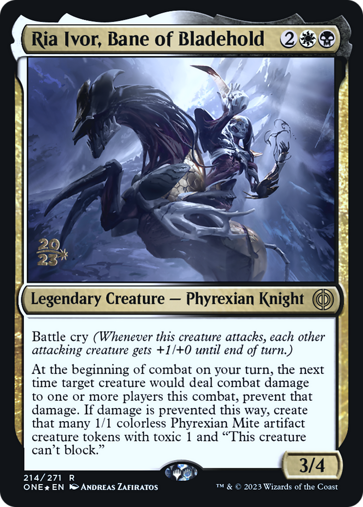 Ria Ivor, Bane of Bladehold [Phyrexia: All Will Be One Prerelease Promos] | RetroPlay Games