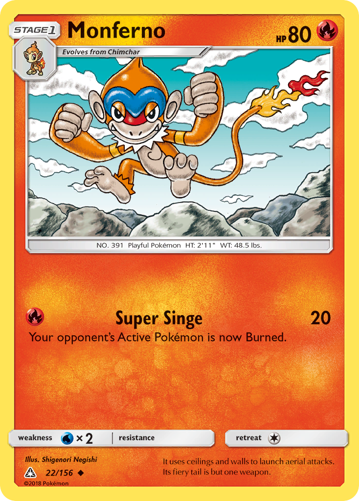 Monferno (22/156) [Sun & Moon: Ultra Prism] | RetroPlay Games