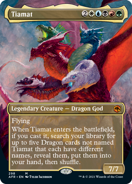 Tiamat (Extended) (Alternative art) [Dungeons & Dragons: Adventures in the Forgotten Realms] | RetroPlay Games