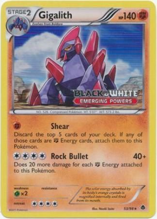 Gigalith (53/98) (Prerelease Promo) [Black & White: Black Star Promos] | RetroPlay Games