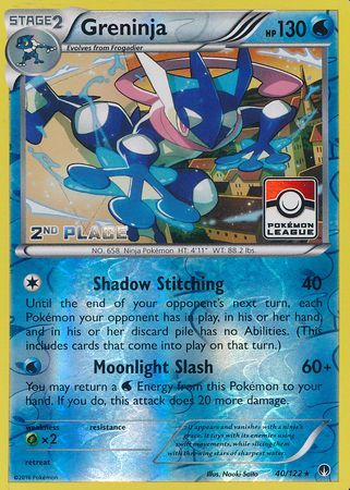 Greninja (40/122) (League Promo 2nd Place) [XY: BREAKpoint] | RetroPlay Games