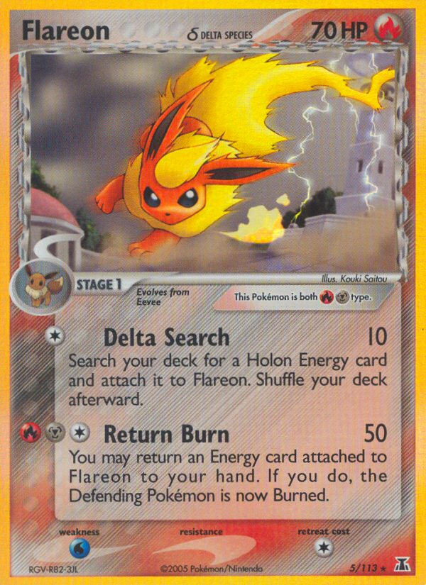 Flareon (5/113) (Delta Species) [EX: Delta Species] | RetroPlay Games