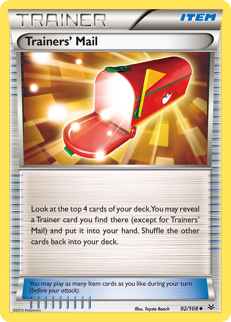 Trainers' Mail (92/108) [XY: Roaring Skies] | RetroPlay Games