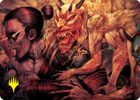 Gift of Wrath Art Card (Gold-Stamped Signature) [Kamigawa: Neon Dynasty Art Series] | RetroPlay Games