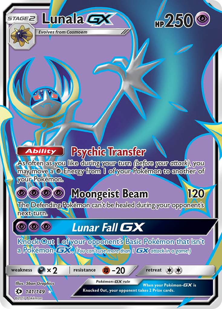 Lunala GX (141/149) [Sun & Moon: Base Set] | RetroPlay Games