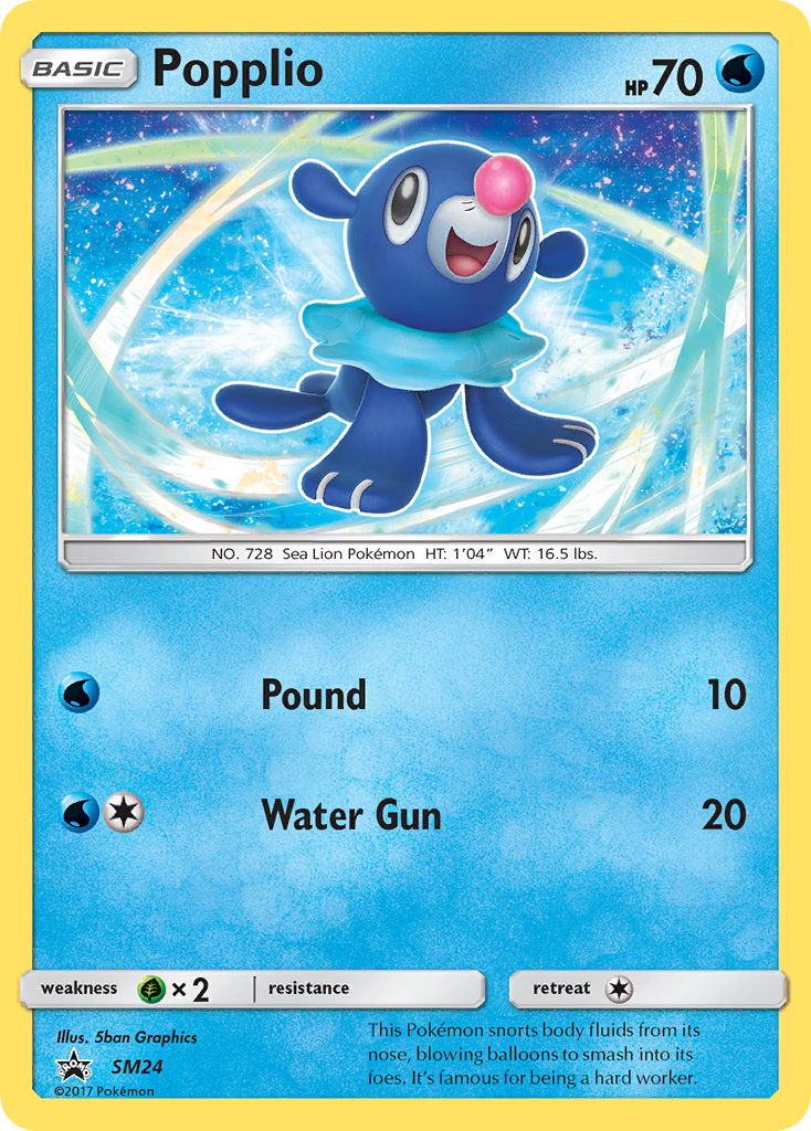 Popplio (SM24) [Sun & Moon: Black Star Promos] | RetroPlay Games