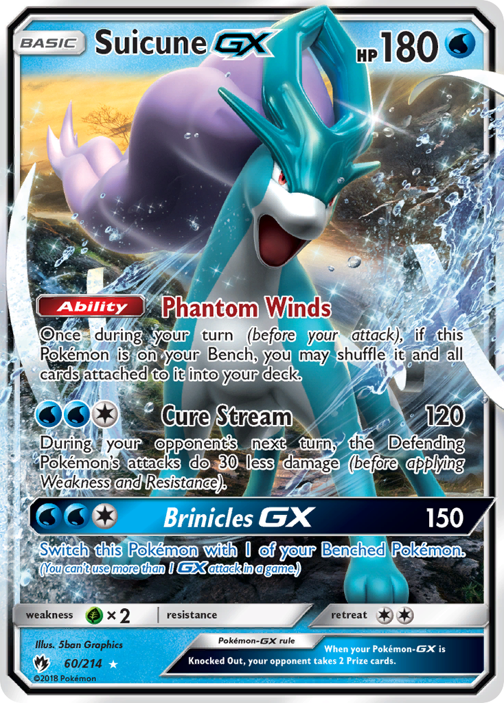 Suicune GX (60/214) [Sun & Moon: Lost Thunder] | RetroPlay Games