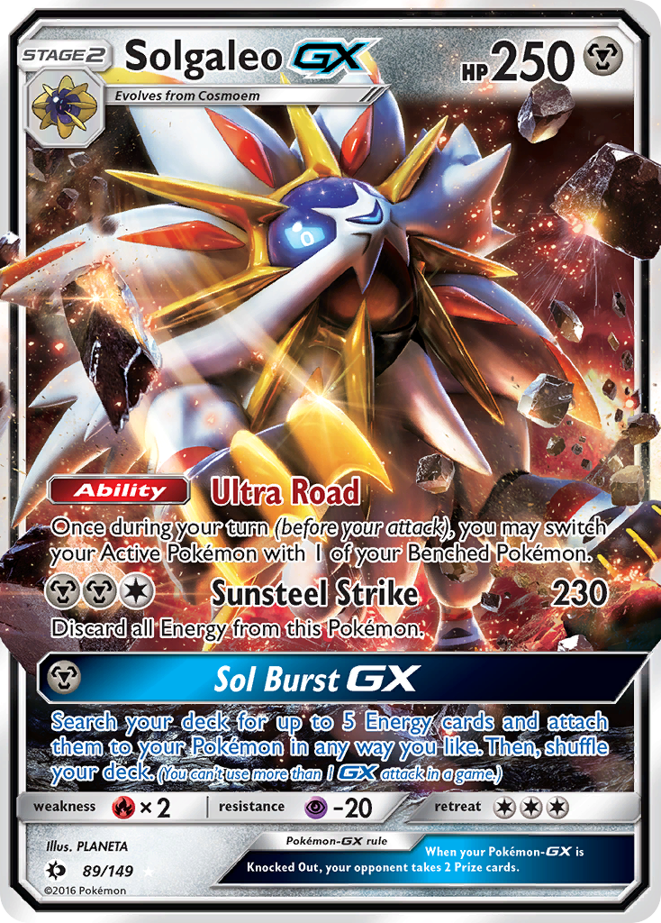 Solgaleo GX (89/149) [Sun & Moon: Base Set] | RetroPlay Games