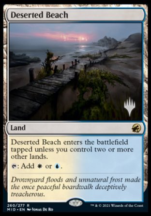 Deserted Beach (Promo Pack) [Innistrad: Midnight Hunt Promos] | RetroPlay Games