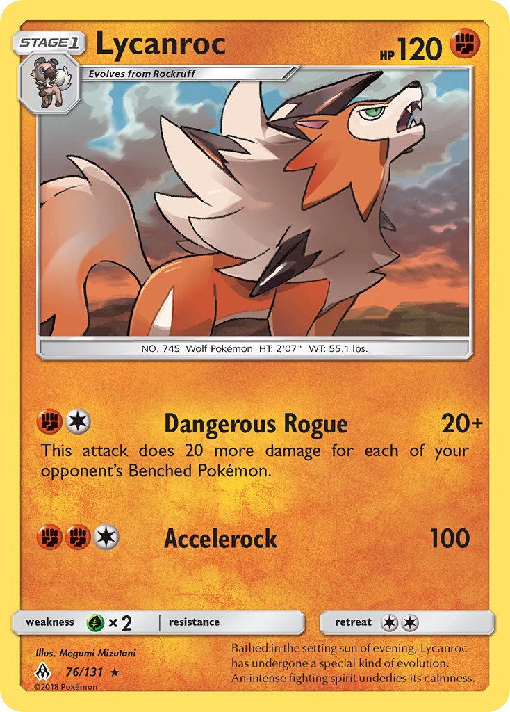 Lycanroc (76/133) (Theme Deck Exclusive) [Sun & Moon: Forbidden Light] | RetroPlay Games