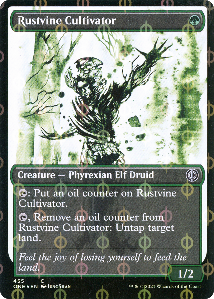 Rustvine Cultivator (Showcase Ichor Step-and-Compleat Foil) [Phyrexia: All Will Be One] | RetroPlay Games