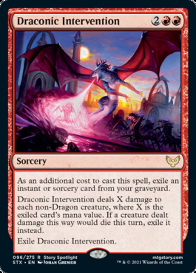 Draconic Intervention [Strixhaven: School of Mages] | RetroPlay Games