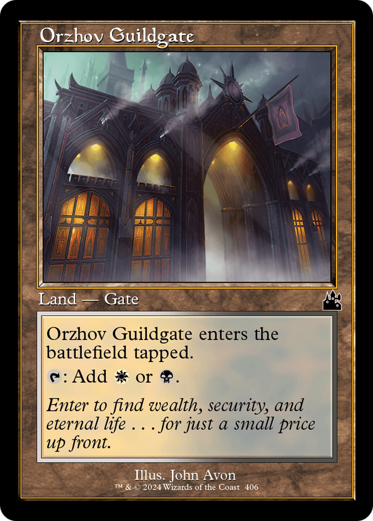 Orzhov Guildgate (Retro Frame) [Ravnica Remastered] | RetroPlay Games