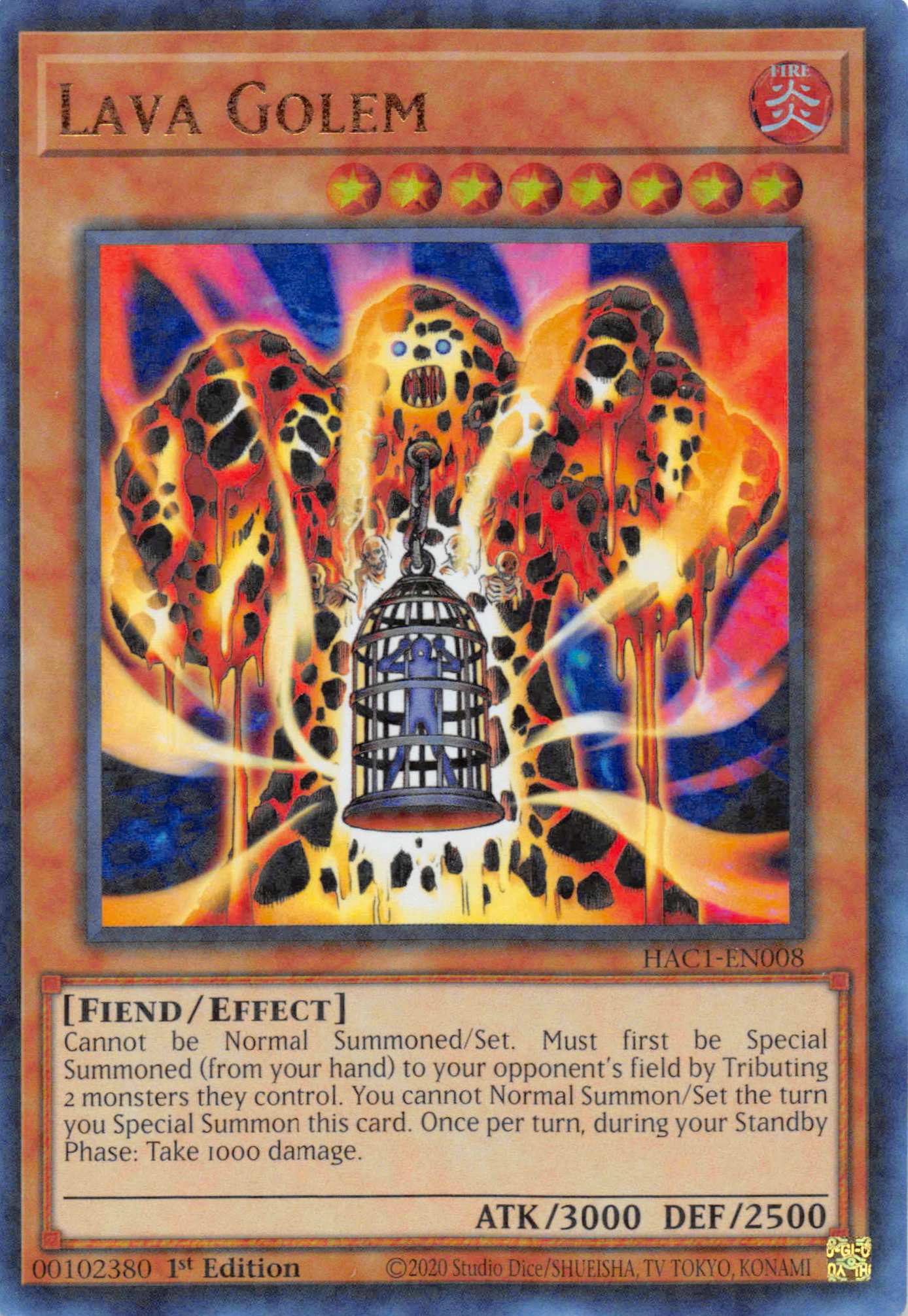 Lava Golem (Duel Terminal) [HAC1-EN008] Parallel Rare | RetroPlay Games