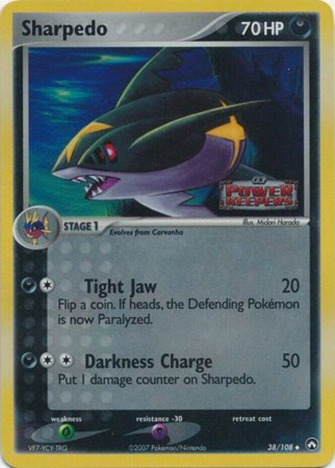Sharpedo (38/108) (Stamped) [EX: Power Keepers] | RetroPlay Games
