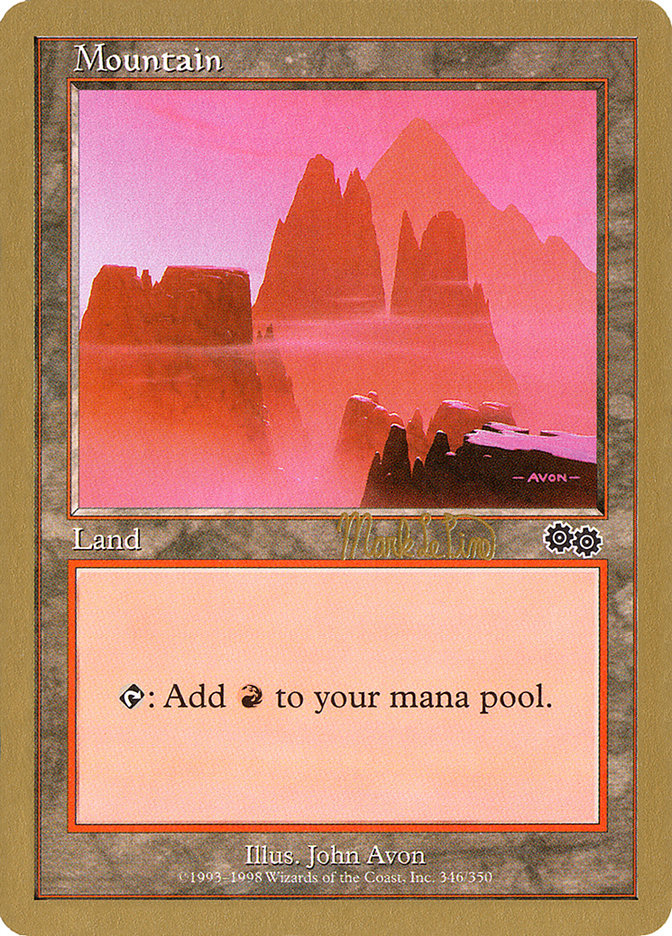 Mountain (mlp346b) (Mark Le Pine) [World Championship Decks 1999] | RetroPlay Games