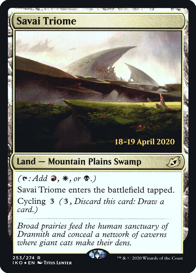 Savai Triome  [Ikoria: Lair of Behemoths Prerelease Promos] | RetroPlay Games