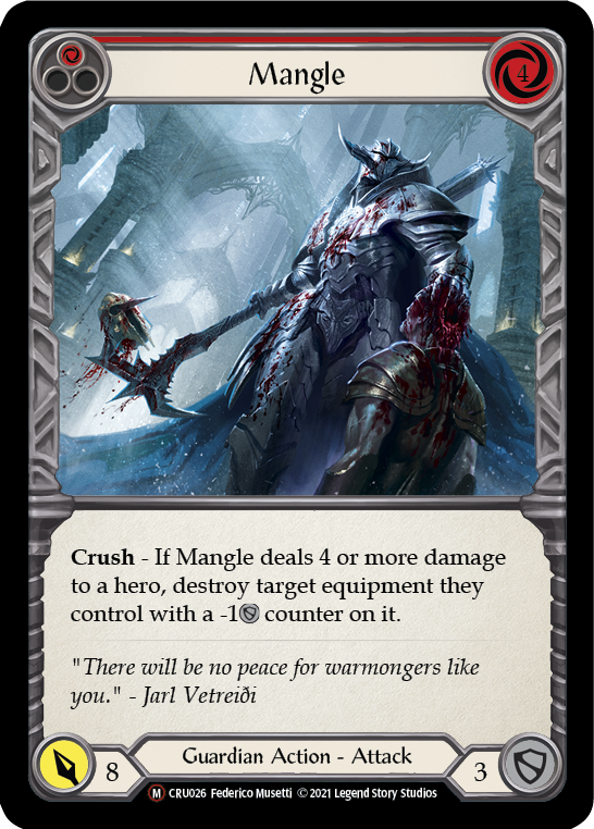 Mangle [U-CRU026] (Crucible of War Unlimited)  Unlimited Rainbow Foil | RetroPlay Games