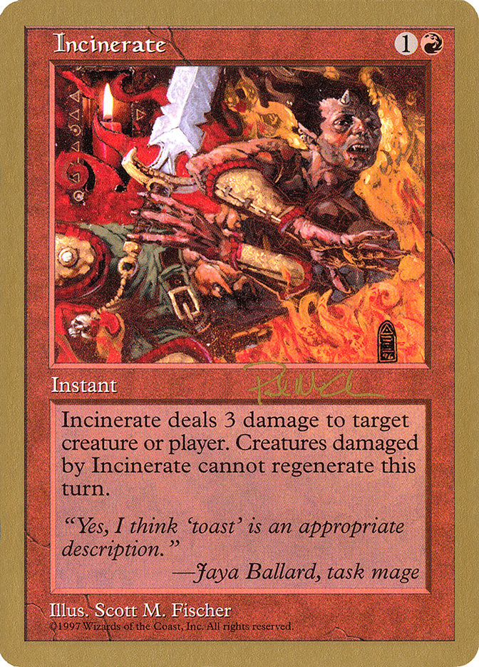 Incinerate (Paul McCabe) [World Championship Decks 1997] | RetroPlay Games
