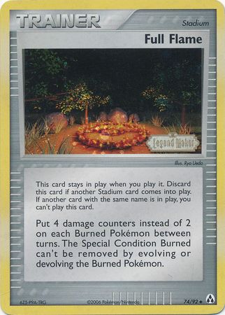 Full Flame (74/92) (Stamped) [EX: Legend Maker] | RetroPlay Games